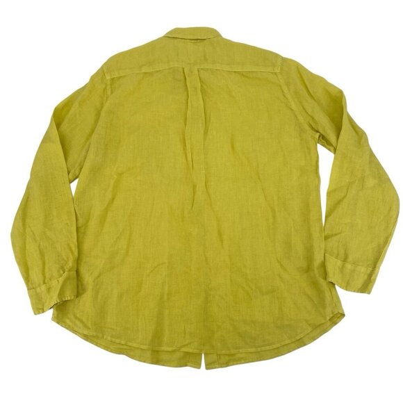 Velvet by Jenny Graham Mulholland Woven Linen Button Up Shirt Size Medium - Picture 2 of 10